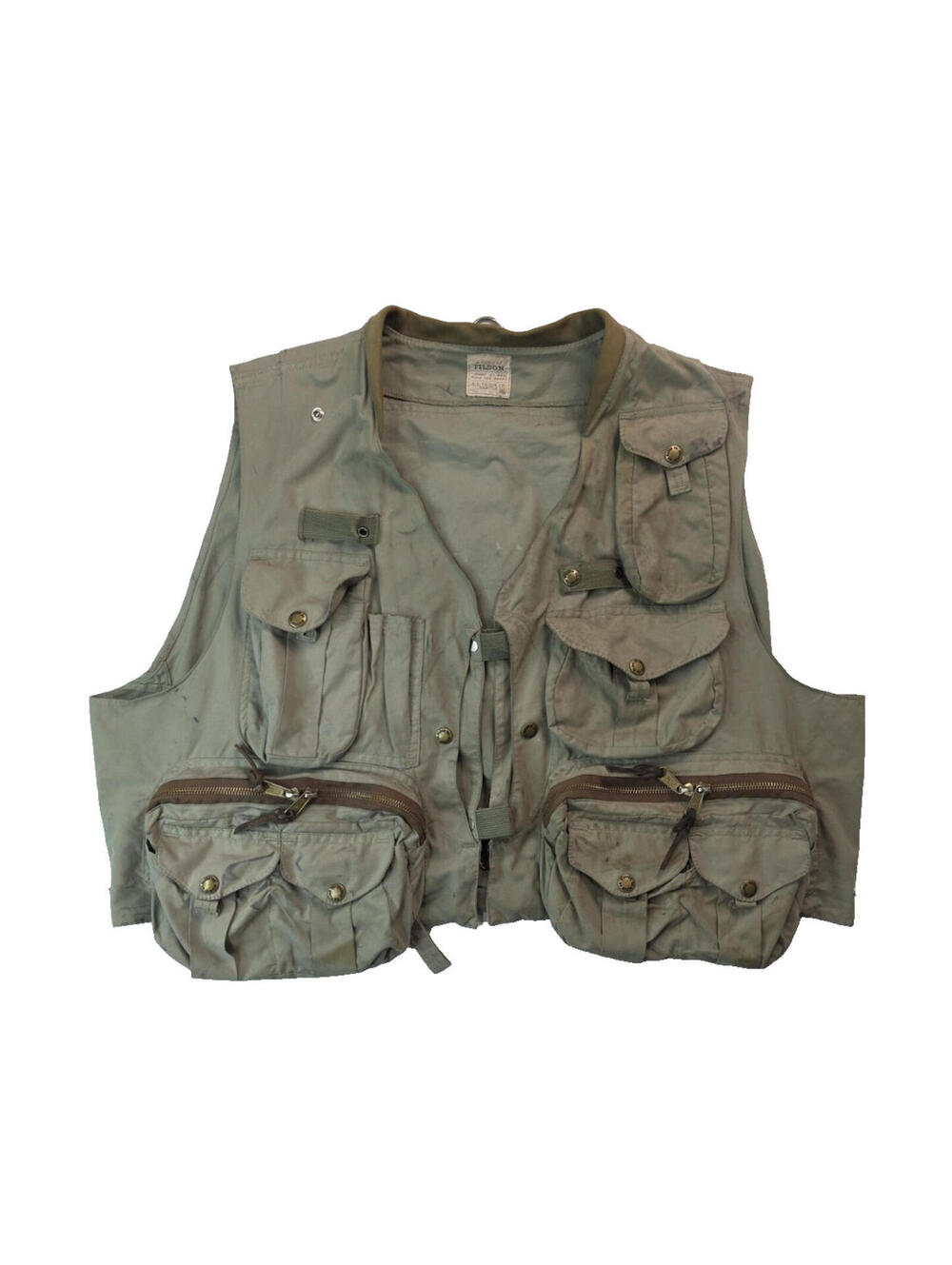 Filson Vintage 136S Fly Fishing Guide Vest Mens Size Large L